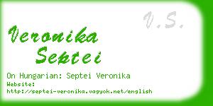 veronika septei business card